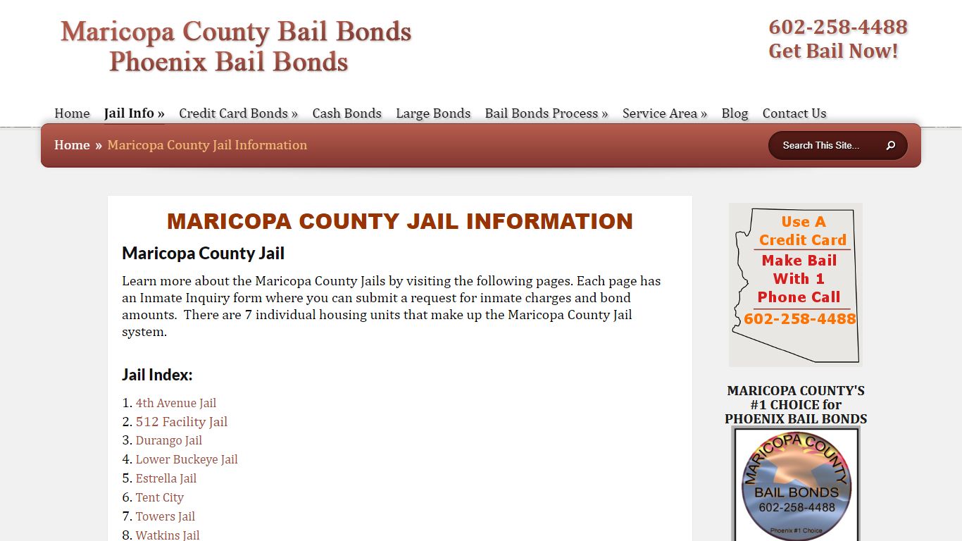 Maricopa County Jail Information | Inmate information - AZ Jails